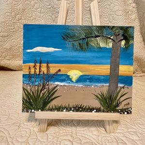 Coastal Sunrise, 8x10, acrylic painting